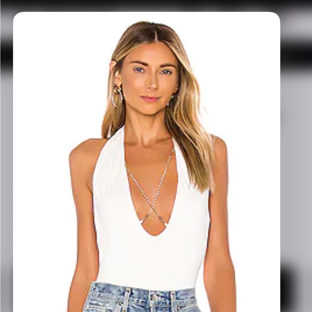 Superdown white bodysuit brand new